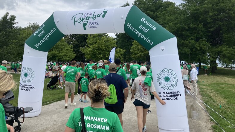 Teilnehmer am Walk to remember