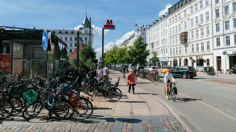 Straßenbild in Kopenhagen