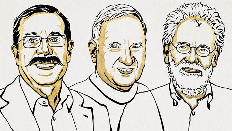 Illustration der drei Physiknobelpreisträger 2022