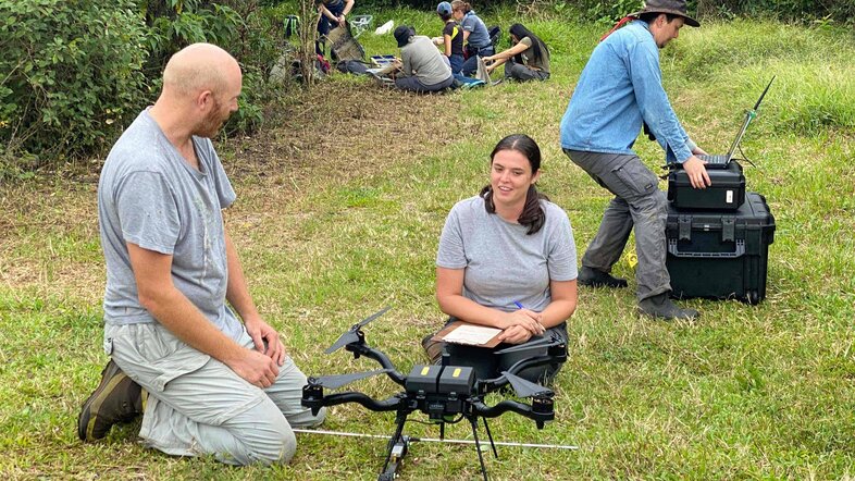 Track Darwin’s finch movement with the drone