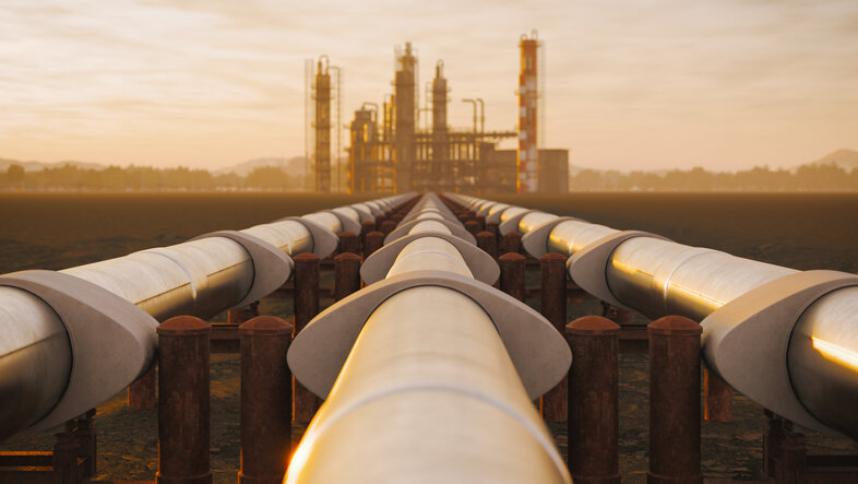 Pictue of a Pipeline transporting fossil fuels