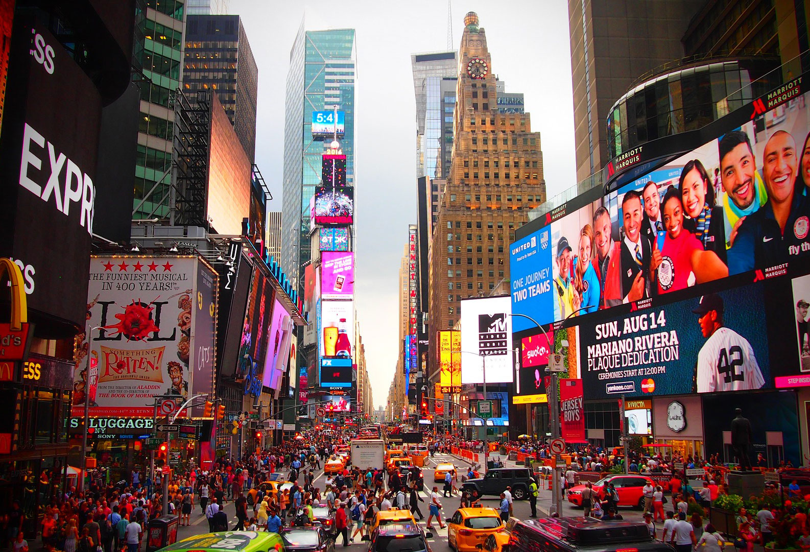 Blick auf den Times Square in New York